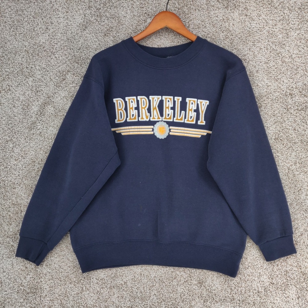 Vintage California Berkeley Sweatshirt Mens Large Blue Golden Bears USA Made 80s
